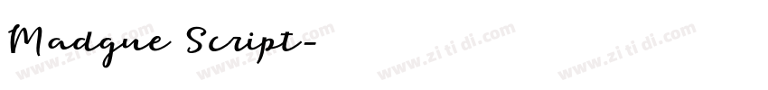 Madgue Script字体转换